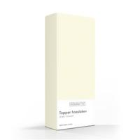Romanette Luxe Verkoelend Katoenen Topper Hoeslaken - Ivoor 90 x 220