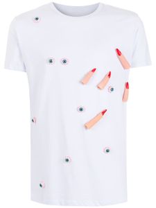 Amir Slama t-shirt en coton à appliqué - Blanc