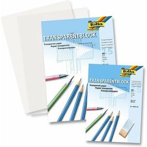 A4 overtrekpapier / transparant tekenpapier - 24 vellen - 80 grams