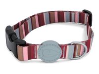 MORSO HALSBAND HOND GERECYCLED SKYLINE ROOD / ROZE 43-70X2,5 CM - thumbnail