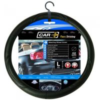 Car Plus stuurhoes universeel PVC zwart  37 39 cm