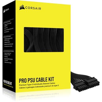 Corsair Premium Individueel omhulde Type-5 PSU Kabels - Pro Kit - Zwart