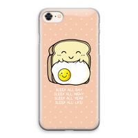 Sleep All Day: iPhone 8 Transparant Hoesje