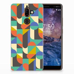 Nokia 7 Plus TPU bumper Funky Retro