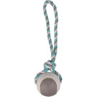 Hondenspeelgoed Jim Trektuig met Tennisbal Groen - 9,5 cm