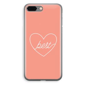 Best heart: iPhone 8 Plus Transparant Hoesje