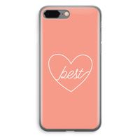 Best heart: iPhone 8 Plus Transparant Hoesje - thumbnail