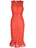 Cynthia Rowley robe en dentelle à design sans manches - Rouge - thumbnail