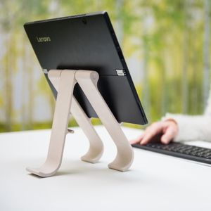 R-Go Tools R-Go Treepod Bio-based Laptop en Tabletstandaard, verstelbaar, wit