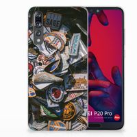 Huawei P20 Pro Siliconen Hoesje met foto Badges