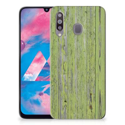 Samsung Galaxy M30 Bumper Hoesje Green Wood Samsung Galaxy M30 Bumper Hoesje Green Wood