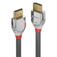 LINDY 37874 HDMI-kabel HDMI Aansluitkabel HDMI-A-stekker, HDMI-A-stekker 5.00 m Grijs 4K UHD