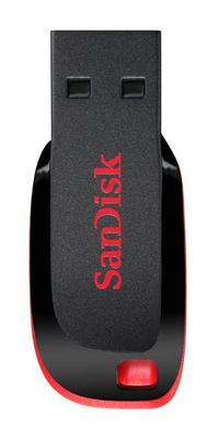 SanDisk Cruzer Blade USB flash drive 128 GB USB Type-A 2.0 Zwart, Rood