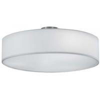 LED Plafondlamp - Plafondverlichting - Trion Hotia - E27 Fitting - 3-lichts - Rond - Mat Wit - Aluminium