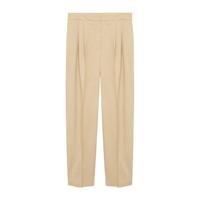 Mango loose fit broek pastelbruin