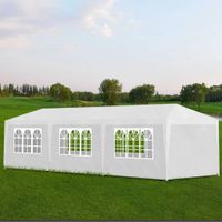 Partytent Feesttent 3x9 mtr wit - thumbnail