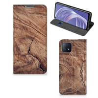 OPPO A73 5G Book Wallet Case Tree Trunk