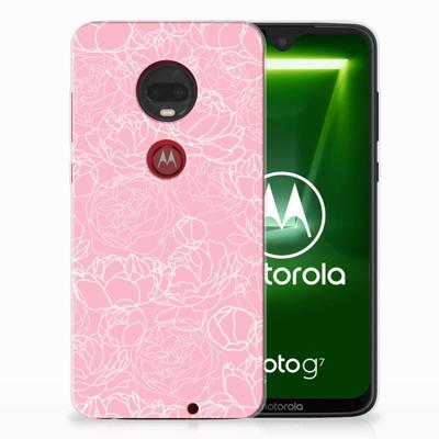 Motorola Moto G7 | G7 Plus TPU Case White Flowers