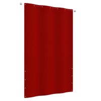 Balkonscherm 140x240 cm oxford stof rood - thumbnail