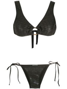 Amir Slama bikini à fini texturé - Noir