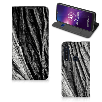 Book Wallet Case Motorola One Macro Boomschors Grijs Book Wallet Case Motorola One Macro Boomschors Grijs
