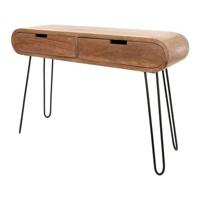 MOOS Bruce Sidetable met 2 Lades - Mangohout