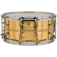 Ludwig LB422BKT Hammered Brass 14 x 6.5 inch snaredrum