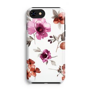 Geschilderde bloemen: iPhone 7 Tough Case