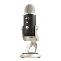 Blue Yeti USB Microfoon voor Opname, Streaming, Gaming, Podcasting, Condensator-Mic voor Laptop of Computer, PC en Mac, Blue VO!CE Effecten, Verstelbare Standaard, Plug and Play - Zwart zilver