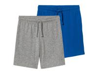 pepperts! 2 stuks kinderen shorts (146/152, Blauw/grijs)