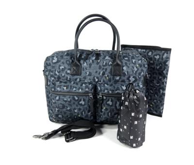 Luiertas verzorgingstas LEOPARD LOVE zwart