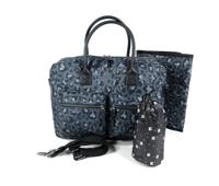 Luiertas verzorgingstas LEOPARD LOVE zwart