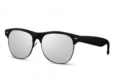 CWI zonnebril unisex wayfarer cat.3 zwart/zilver (CWI2449) CWI zonnebril unisex wayfarer cat.3 zwart/zilver (CWI2449)