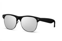 CWI zonnebril unisex wayfarer cat.3 zwart/zilver (CWI2449)