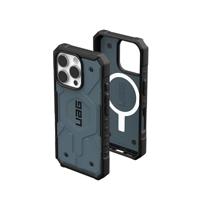 URBAN ARMOR GEAR Pathfinder MS Case compatibel met Apple iPhone 16 Pro Case (Draadloos / Magnetisch opladen compatibel, militaire bescherming) blauw (wolk)
