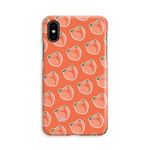 Just peachy: iPhone X Volledig Geprint Hoesje