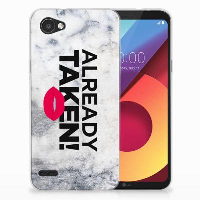 LG Q6 | LG Q6 Plus Siliconen hoesje met naam Already Taken White