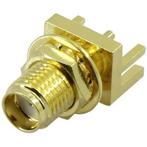 TRU COMPONENTS SMA-KE2 SMA-connector Bus, inbouw verticaal 50 Ω 1 stuk(s)