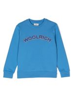 Woolrich Kids sweat à logo en tissu éponge - Bleu - thumbnail