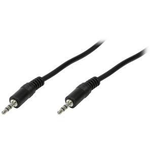 LogiLink CA1049 Jackplug Audio Aansluitkabel 1.00 m Zwart (mat)