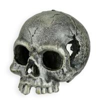 A CAST IRON SKULL TEA LIGHT HOLDER - thumbnail