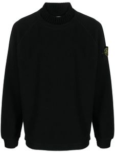 Stone Island sweat à col montant - Noir