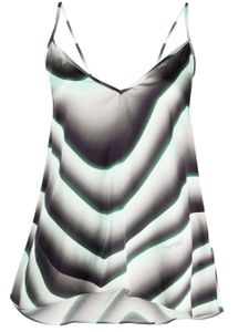 Just Cavalli top imprimé à design asymétrique - Vert