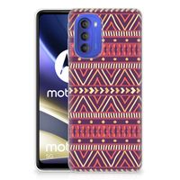 Motorola Moto G51 5G TPU bumper Aztec Paars