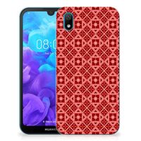 Huawei Y5 (2019) TPU bumper Batik Rood - thumbnail