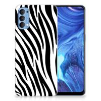 OPPP Reno 4 TPU Hoesje Zebra