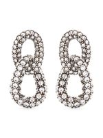 ISABEL MARANT boucles d'oreilles Funky Ring à ornements en cristal - Argent - thumbnail