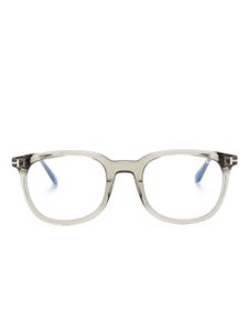 TOM FORD Eyewear lunettes de vue à monture ronde transparente - Gris