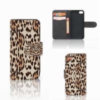Apple iPhone 5C Telefoonhoesje met Pasjes Leopard