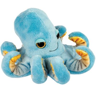 Suki Gifts pluche inktvis/octopus knuffeldier - cute eyes - blauw - 15 cm Suki Gifts pluche inktvis/octopus knuffeldier - cute eyes - blauw - 15 cm